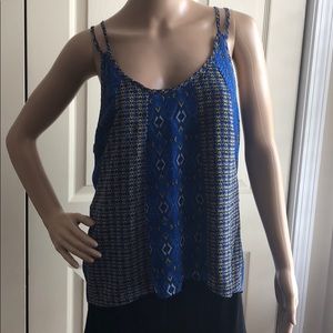 Dressy tank top with double straps.